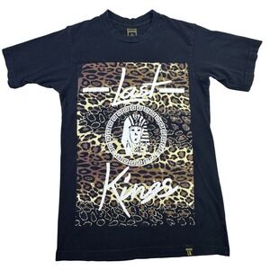 Last Kings Men's Tyga Graphic T Shirt Pharaoh Leopard Print Streetwear Medium